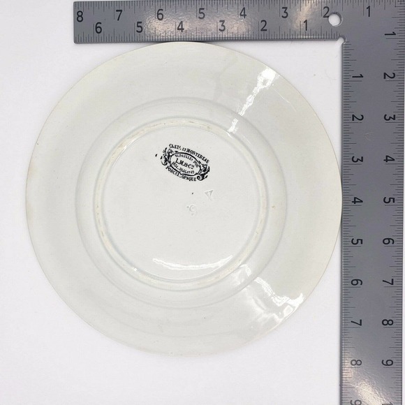 French CREIL & MONTEREAU Transferware Plate - Picture 6 of 6